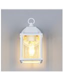 Aplique estilo farollilo MIRANDE para exterior, bombilla excl. 1x E27 max. 40W IP23 Blanco