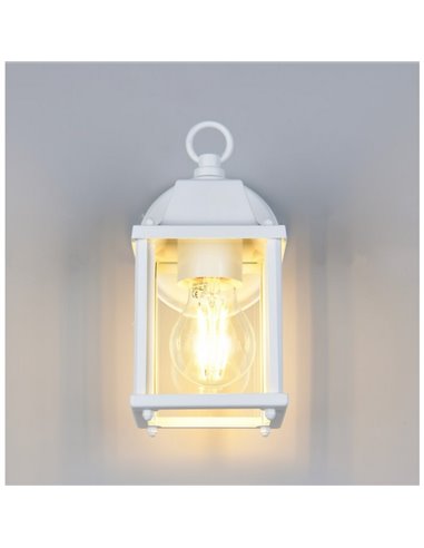 Luminária de parede externa estilo lanterna MIRANDE, lâmpada excl. 1x E27 máx. 40W IP23 Branco