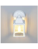 Applique d'extérieur style lanterne MIRANDE, ampoule exclue. 1x E27 max. 40W IP23 Blanc