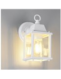 Aplique estilo farollilo MIRANDE para exterior, bombilla excl. 1x E27 max. 40W IP23 Blanco