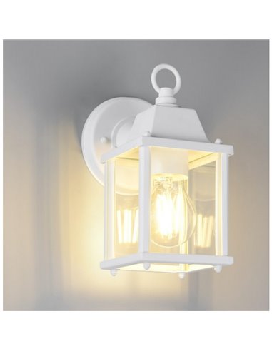 Aplique estilo farollilo MIRANDE para exterior, bombilla excl. 1x E27 max. 40W IP23 Blanco