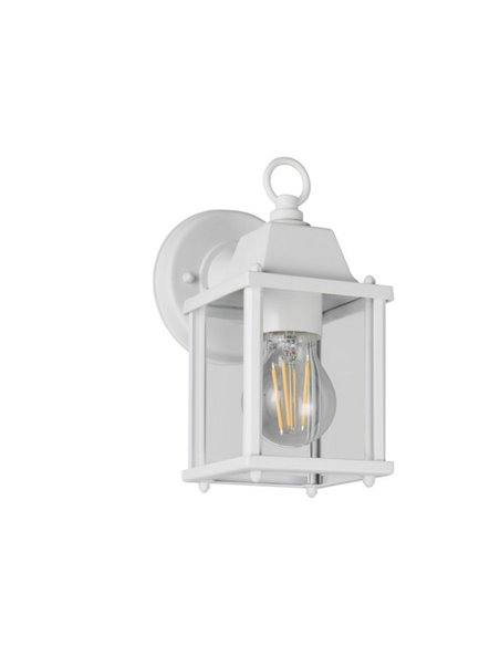Aplique estilo farollilo MIRANDE para exterior, bombilla excl. 1x E27 max. 40W IP23 Blanco