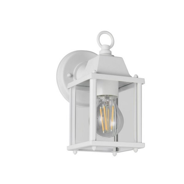 Applique d'extérieur style lanterne MIRANDE, ampoule exclue. 1x E27 max. 40W IP23 Blanc