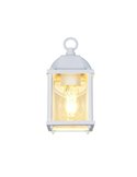 Aplique estilo farollilo MIRANDE para exterior, bombilla excl. 1x E27 max. 40W IP23 Blanco