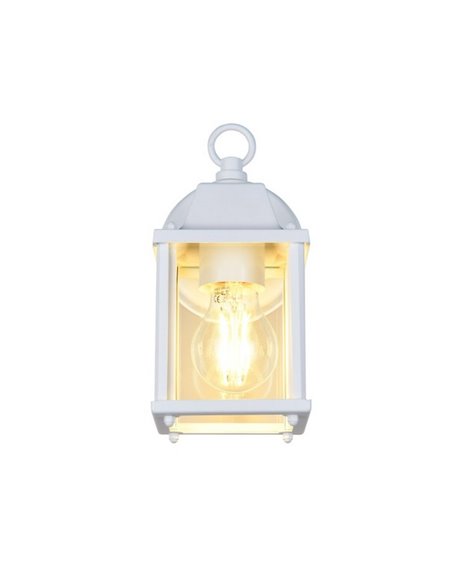 Applique d'extérieur style lanterne MIRANDE, ampoule exclue. 1x E27 max. 40W IP23 Blanc