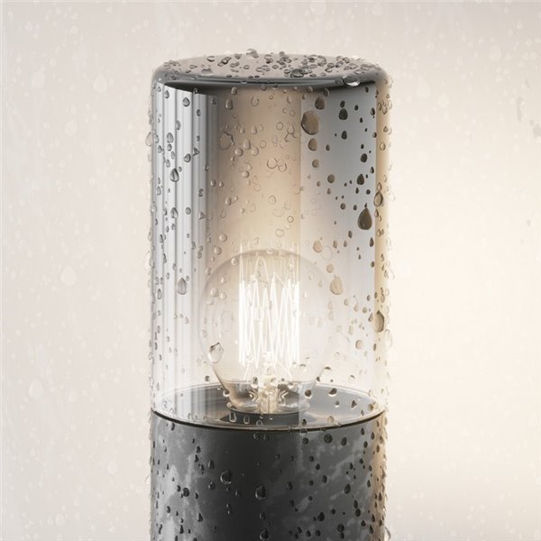Baliza de superficie para suelo AMAS aluminio y vidrio bombilla excl. 1xE27 max.60W IP54 Antracita