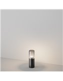 Baliza de superficie para suelo AMAS aluminio y vidrio bombilla excl. 1xE27 max.60W IP54 Antracita