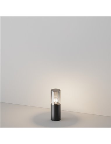 Baliza de superficie para suelo AMAS aluminio y vidrio bombilla excl. 1xE27 max.60W IP54 Antracita