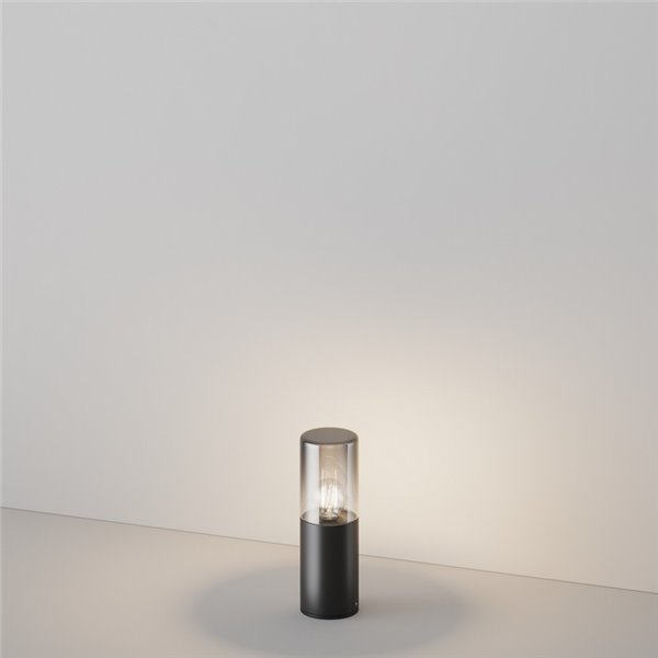Baliza de superficie para suelo AMAS aluminio y vidrio bombilla excl. 1xE27 max.60W IP54 Antracita