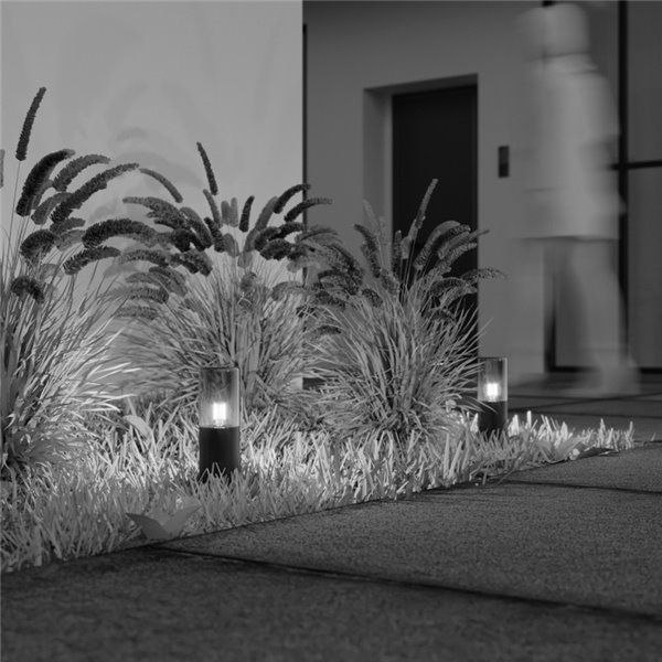 Farol de superfície AMAS, alumínio e vidro, lâmpada excl. 1xE27 máx.60W IP54 Antracite