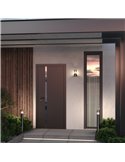 Baliza de superficie para suelo AMAS aluminio y vidrio bombilla excl. 1xE27 max.60W IP54 Antracita