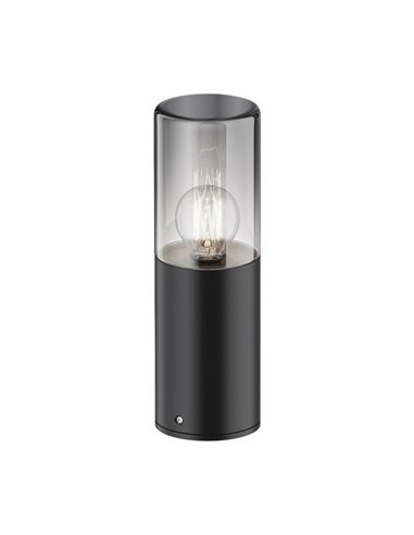 Baliza de superficie para suelo AMAS aluminio y vidrio bombilla excl. 1xE27 max.60W IP54 Antracita