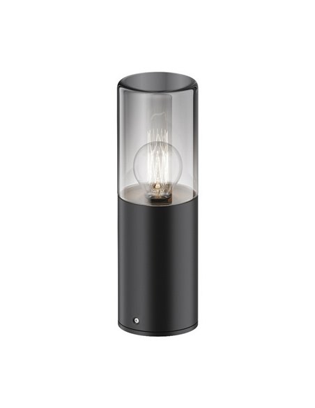 Baliza de superficie para suelo AMAS aluminio y vidrio bombilla excl. 1xE27 max.60W IP54 Antracita