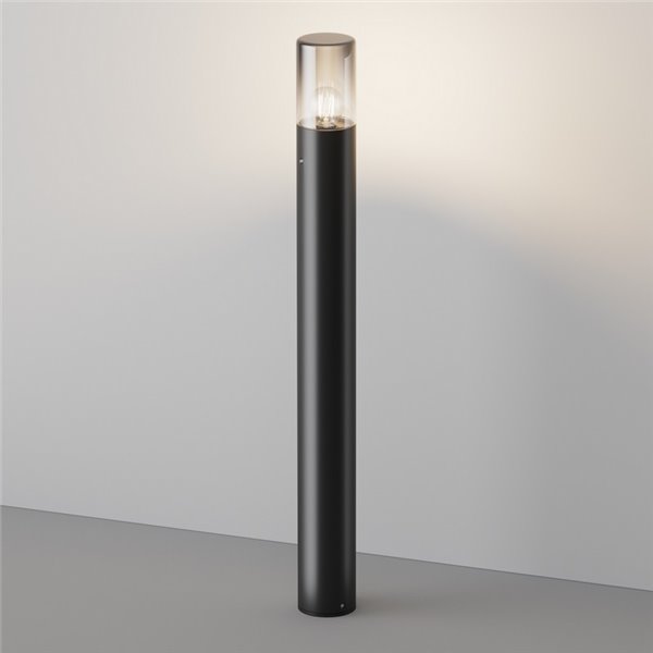 Poste exterior AMAS ↕80cm altura, aluminio y vidrio bombilla excl. 1xE27 max.60W IP54 Antracita