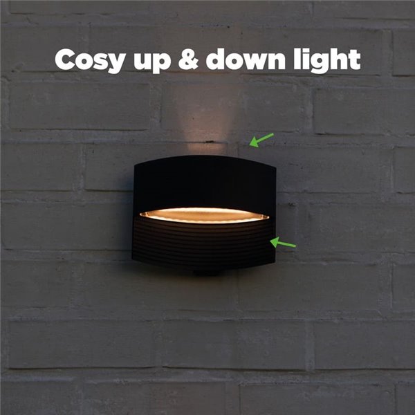 Aplique LED con luz ascendente y descendente LOTUS, 8,5W 1200Lm, 3000K