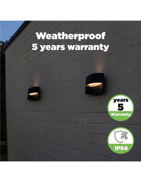 Aplique LED LOTUS com luz ascendente e descendente, 8,5W 1200Lm, 3000K