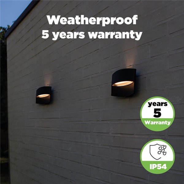 Aplique LED con luz ascendente y descendente LOTUS, 8,5W 1200Lm, 3000K