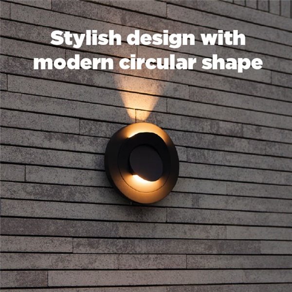 Aplique LED de exterior MOOV con 2 cabezales ajustables y un haz de luz fijo, 7,8W 550Lm, 3000K