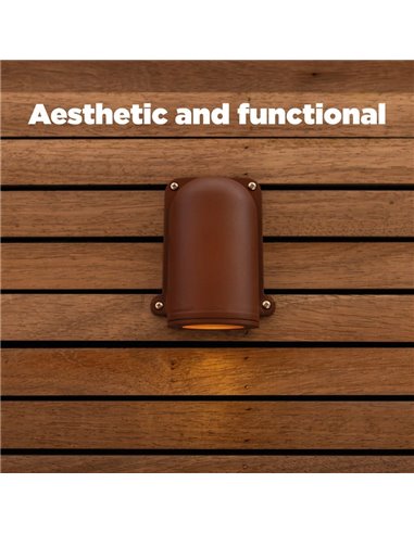 Applique d'extérieur ANCOR LED, aluminium marron, GU10