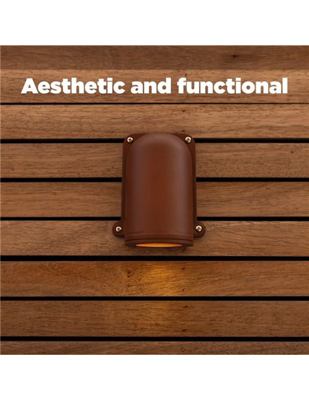 Applique d'extérieur ANCOR LED, aluminium marron, GU10