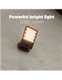 Aplique LED de aluminio con sensor de movimiento y cabezal que gira 90º ATLANTIS, 14W 2260Lm, 3000K/4000K
