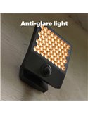 Aplique LED con sensor de movimiento y cabezal que gira 90º ATLANTIS, 14W 2260Lm, 3000K/4000K, grande
