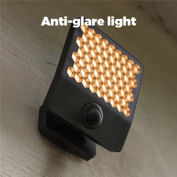 Aplique LED con sensor de movimiento y cabezal que gira 90º ATLANTIS, 14W 2260Lm, 3000K/4000K, grande