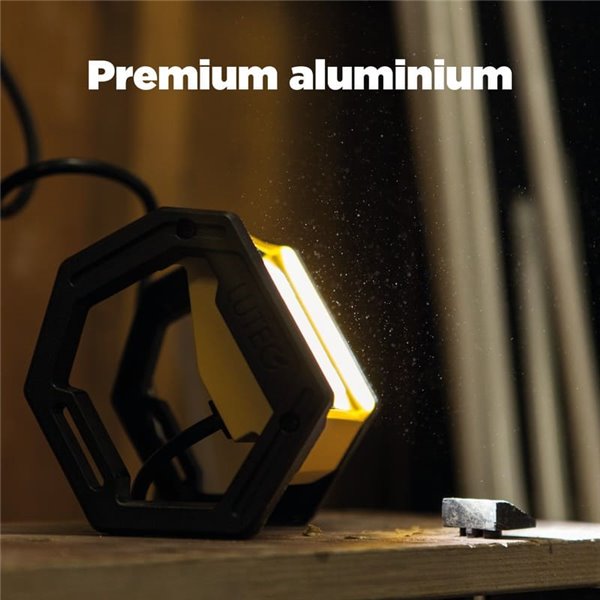 Luz LED de trabajo potente para exterior EPTA, luz brillante 5000K con cable de 1,5m, 24W 2900Lm