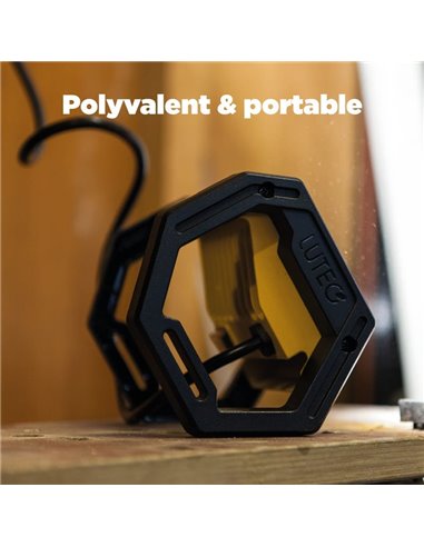 EPTA Lampe de travail LED d'extérieur puissante, lumineuse 5 000 K avec câble de 1,5 m, 24 W 2 900 Lm