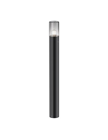Poste exterior AMAS ↕80cm altura, aluminio y vidrio bombilla excl. 1xE27 max.60W IP54 Antracita