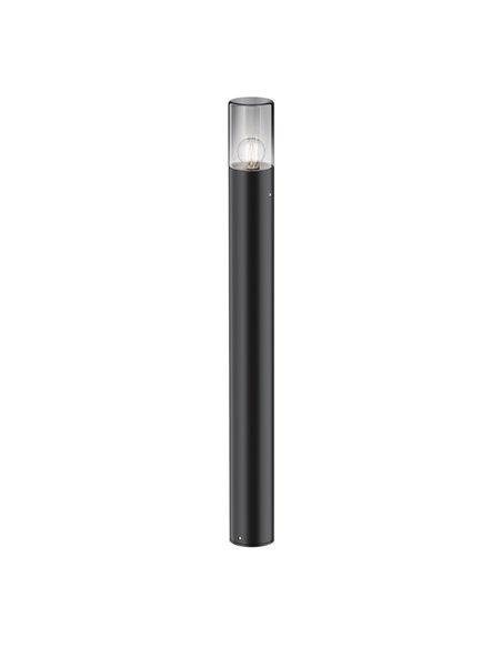 Poste exterior AMAS ↕80cm altura, aluminio y vidrio bombilla excl. 1xE27 max.60W IP54 Antracita