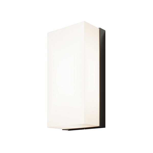 Aplique de pared LED rectangular BADD 20x10cm para exterior 10W 700Lm 3000K IP54 Antracita