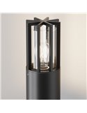 Poste para exterior BARREL moderno, ↕75cm altura bombilla excl.1xE27 max.15W IP54 Antracita
