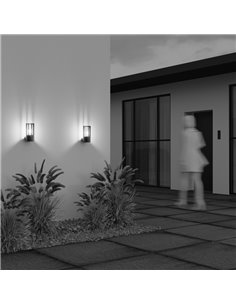 Luminária de parede externa BARREL, alumínio e plástico, lâmpada excl. 1xE27 máx. 15W IP54 Antracite 2