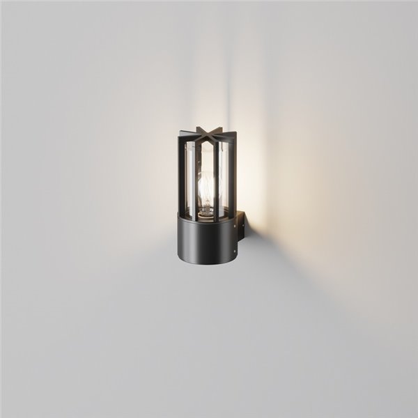 Aplique para exterior BARREL aluminio y plástico, bombilla excl.1xE27 max.15W IP54 Antracita