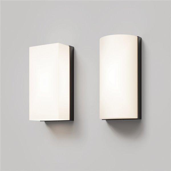Aplique de pared redondeado BADD 20x10cm 10W 700Lm 3000K IP54 Antracita
