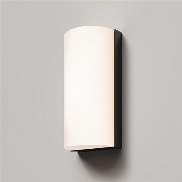 Aplique de pared redondeado BADD 20x10cm 10W 700Lm 3000K IP54 Antracita