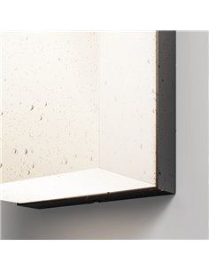 Applique murale LED rectangulaire BADD 20x10cm pour extérieur 10W 700Lm 3000K IP54 Anthracite 2