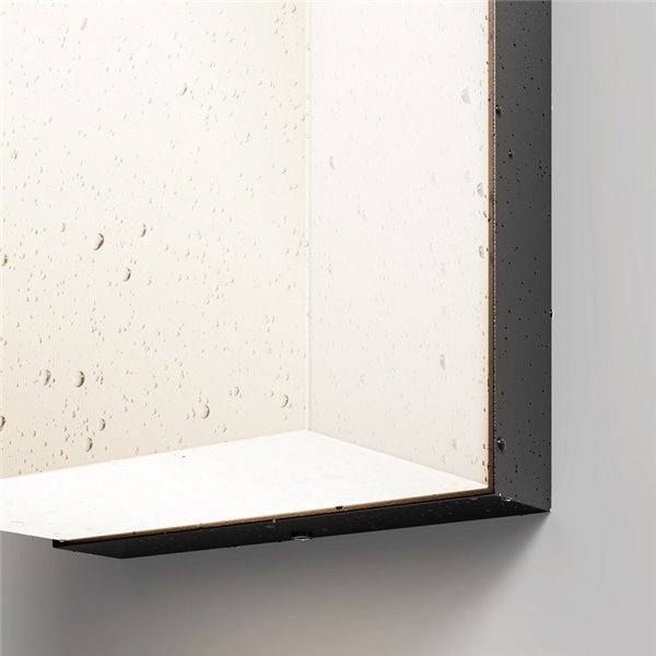 Aplique de pared LED rectangular BADD 20x10cm para exterior 10W 700Lm 3000K IP54 Antracita