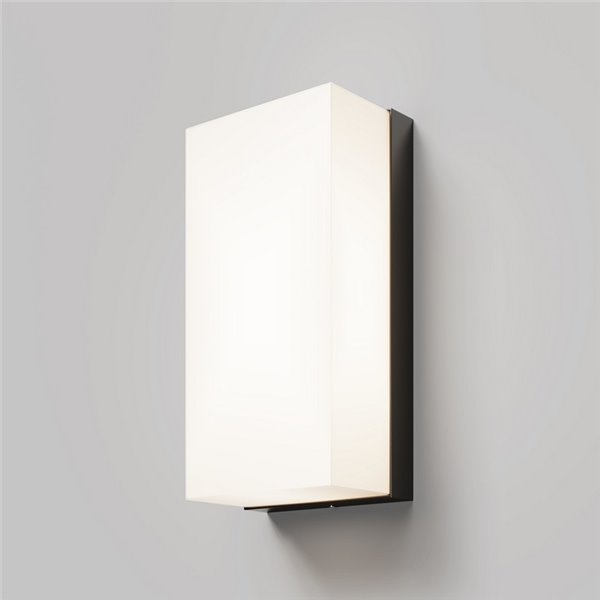 Aplique de pared LED rectangular BADD 20x10cm para exterior 10W 700Lm 3000K IP54 Antracita