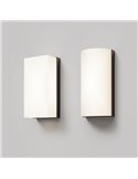 Aplique de pared LED rectangular BADD 20x10cm para exterior 10W 700Lm 3000K IP54 Antracita