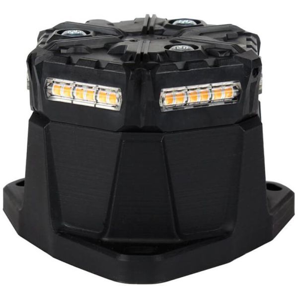 Luminária LED âmbar giratória de rosca MICRO BRIGHT 12V âmbar IP67 | SAE J845 Classe 3, ECE R10, IP67 Ø 7,5 cm