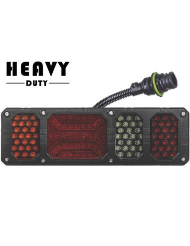 Luz Combinada Trasera LED HEAVY DUTY Resistente a Impactos 24V IP68 con conector 7 Pin Horpol