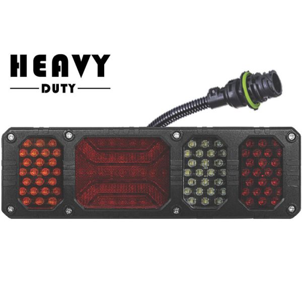 Luz Combinada Trasera LED HEAVY DUTY Resistente a Impactos 24V IP68 con conector 7 Pin Horpol