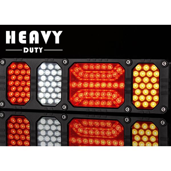 Luz Combinada Trasera LED HEAVY DUTY Resistente a Impactos 24V IP68 con conector 7 Pin Horpol