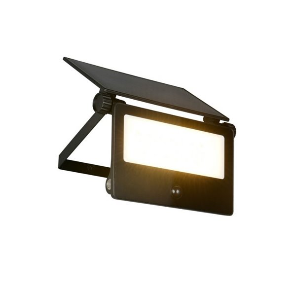 MOURA 2150lm, luminária de parede LED com carregamento solar 20x17cm, sensor de movimento e regulável 12W IP54