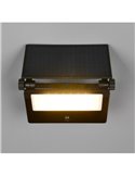 Applique murale LED solaire MOURA 2150lm, 20x17cm avec détecteur de mouvement et variateur 12W IP54