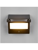 Applique murale LED solaire MOURA 2150lm, 20x17cm avec détecteur de mouvement et variateur 12W IP54