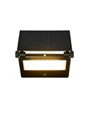 Aplique LED carga solar MOURA  2150lm, 20x17cm con sensor de movimiento y regulable 12W IP54
