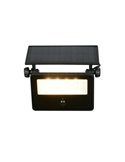 Aplique LED carga solar y regulable MOURA 1100lm 14x15cm interruptor integrado,  sensor de movimiento 12W IP54